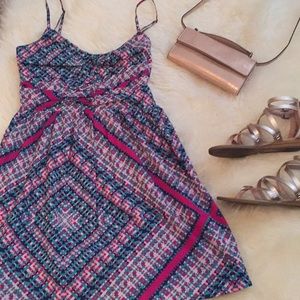 Roxy sundress with ruched bodice